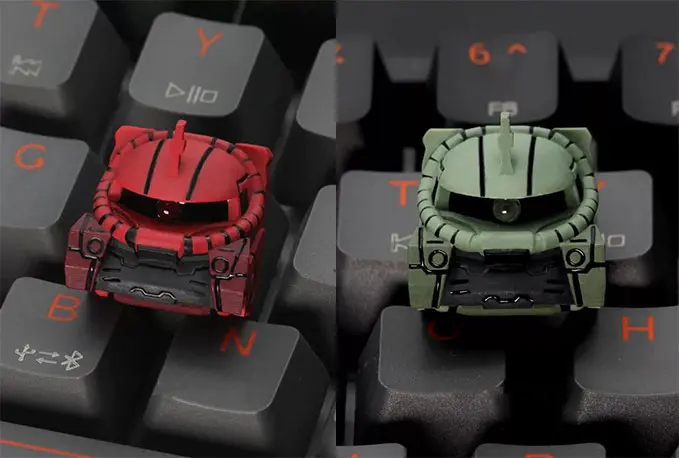 Zaku Keycaps for Mechanical Keyboards