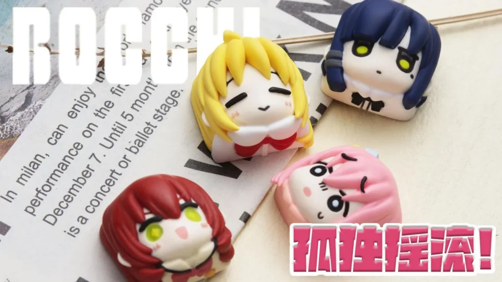 Artisan Keycaps - Custom Bocchi the Rock!: Kessoku Band Keycaps for Mechanical Keyboard 1