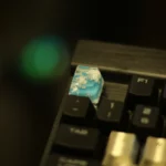 blue-sky-white-clouds-transparent-keycaps-cover
