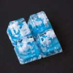 blue-sky-white-clouds-transparent-keycaps-front2