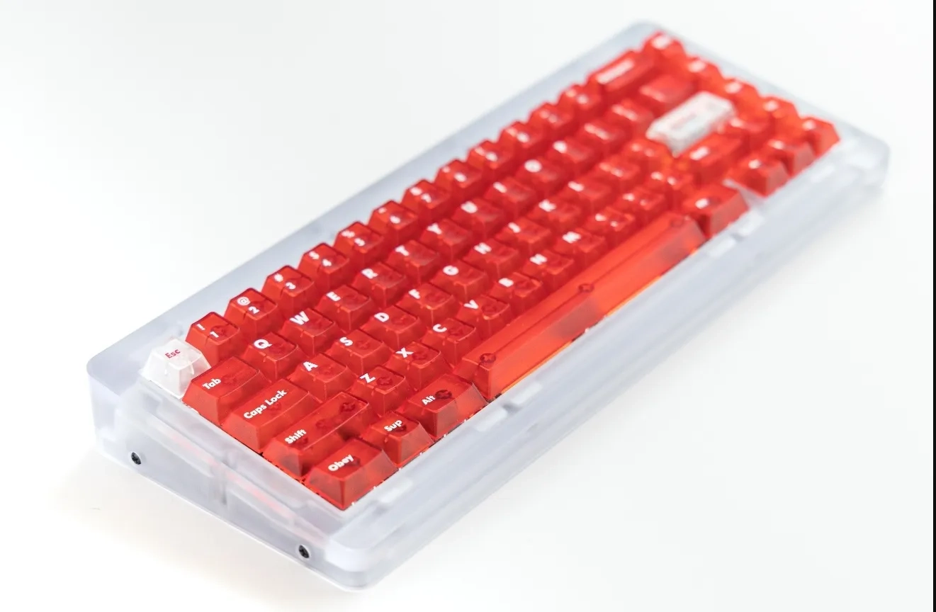 lelelab-supsup-red-transparent-keycap-set-side