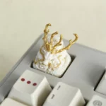 long-horned-chinese-dragon-keycaps-white