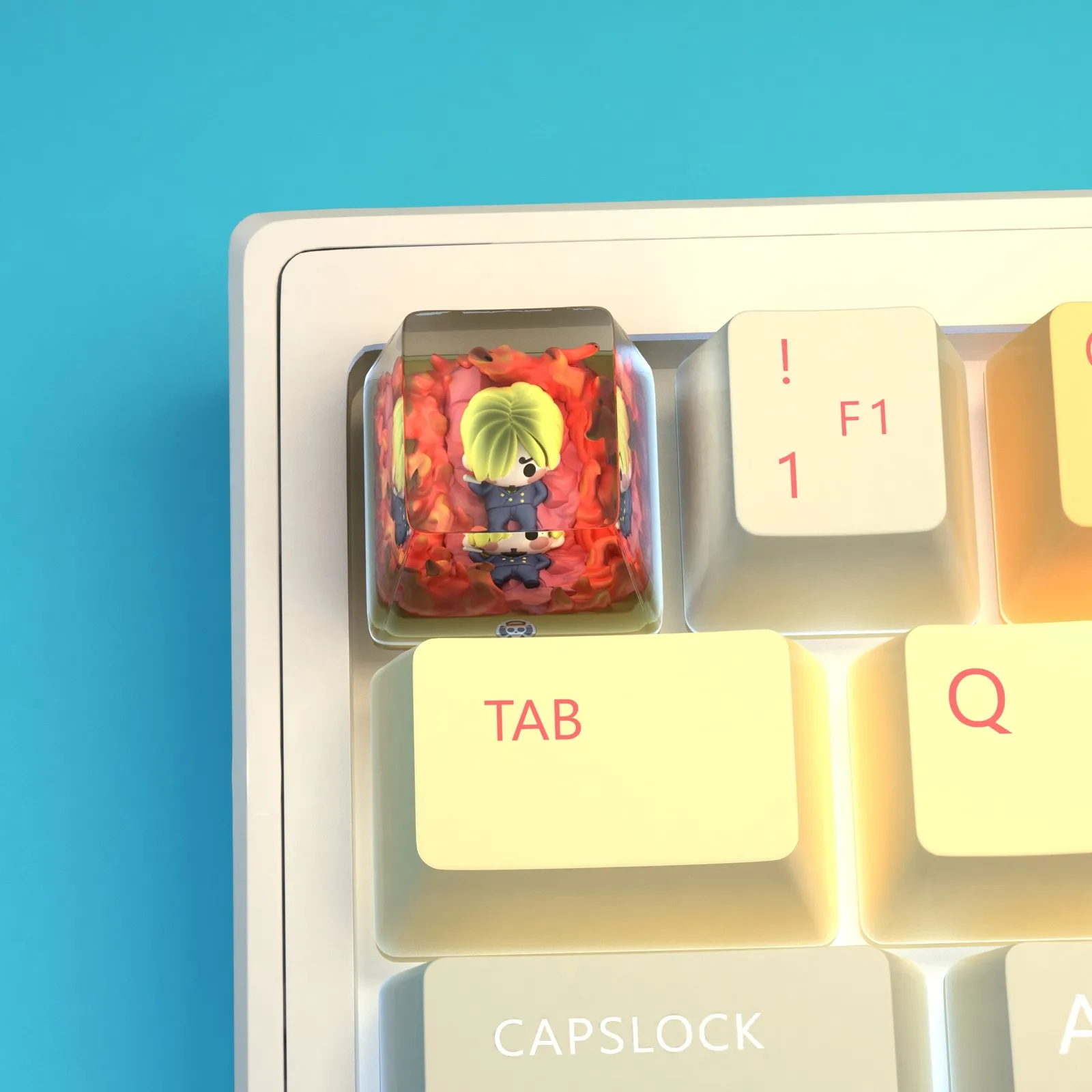 one-piece-sanji-transparent-keycap-cover