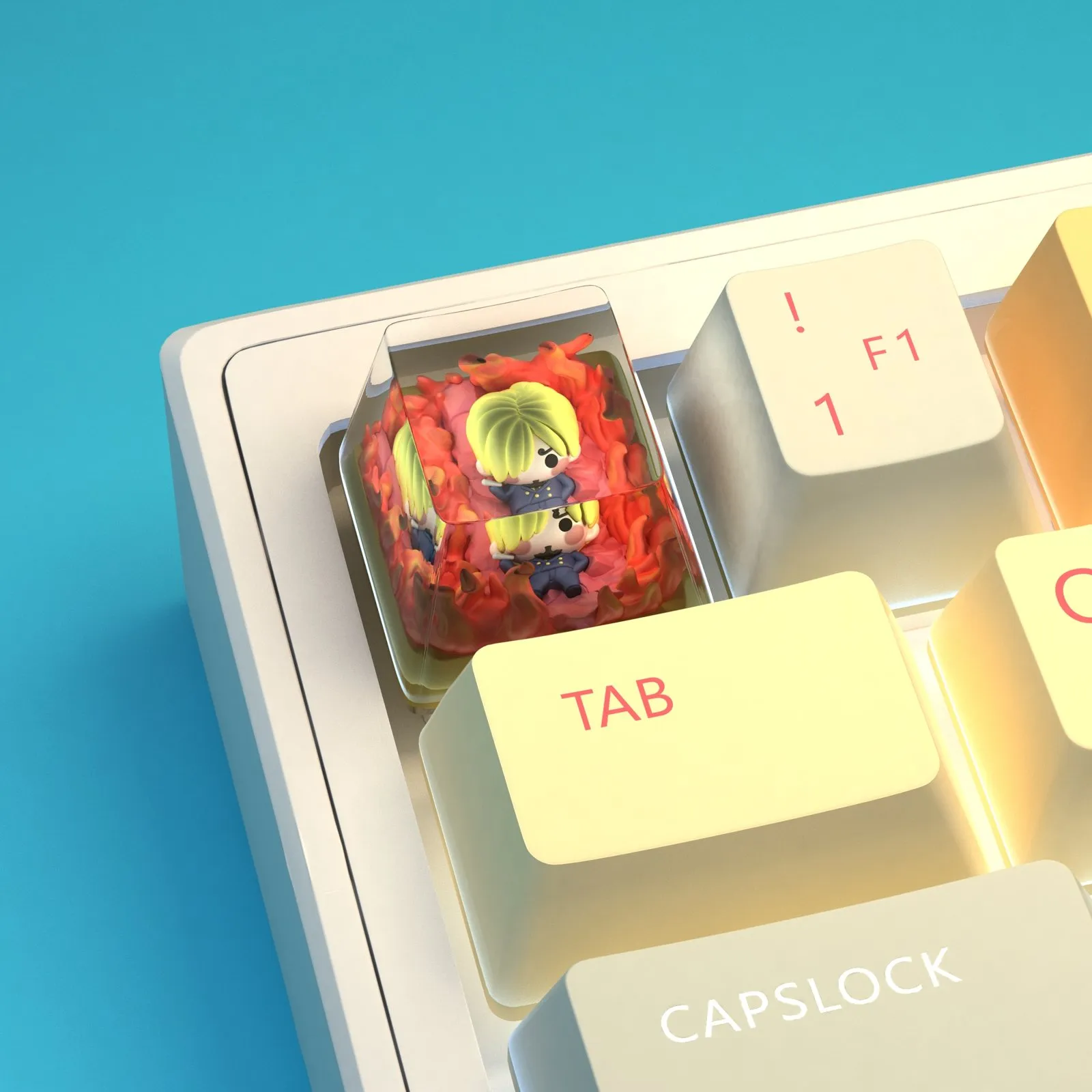 one-piece-sanji-transparent-keycap-side