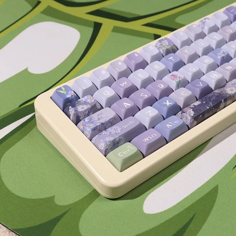 snow-blue-mountain-keycap-set-side