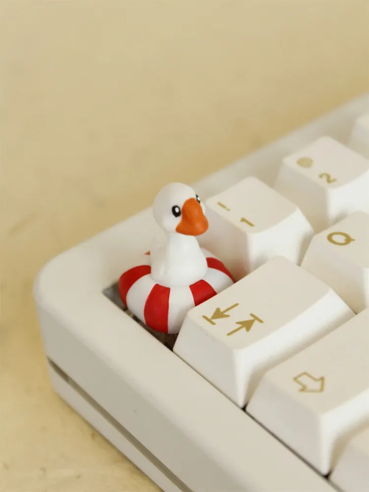 swimming-ring-goose-keycap-cover