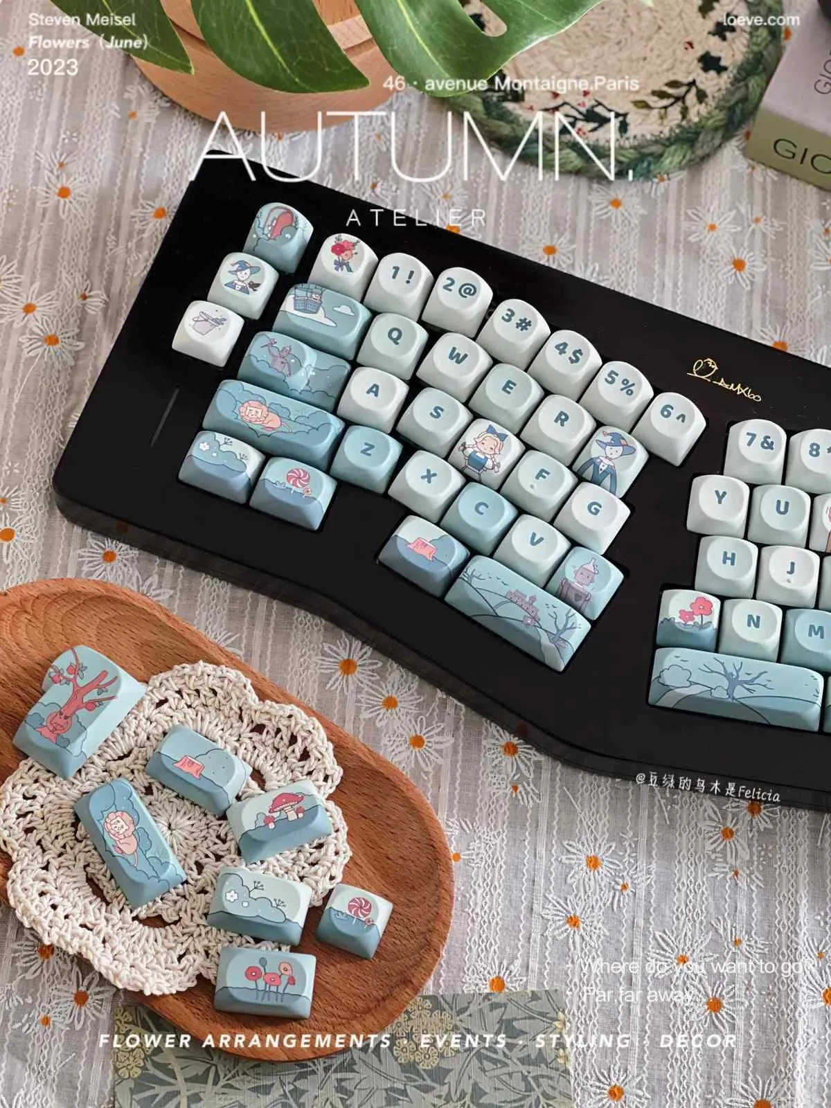 the-wonderful-wizardofoz-green-so-keycapset-front