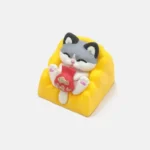 adorable-raccoon-keycaps-yellow