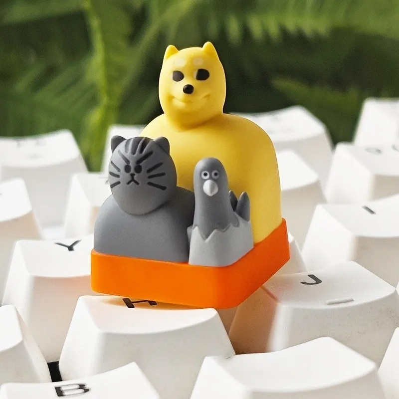 beast-friends-animal-themed-keycap-cover