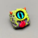 big-eyed-monster-keycaps-black-green-tongue