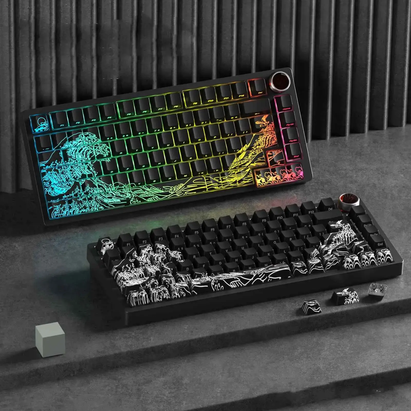 black-ukiyo-e-keycap-set-cover