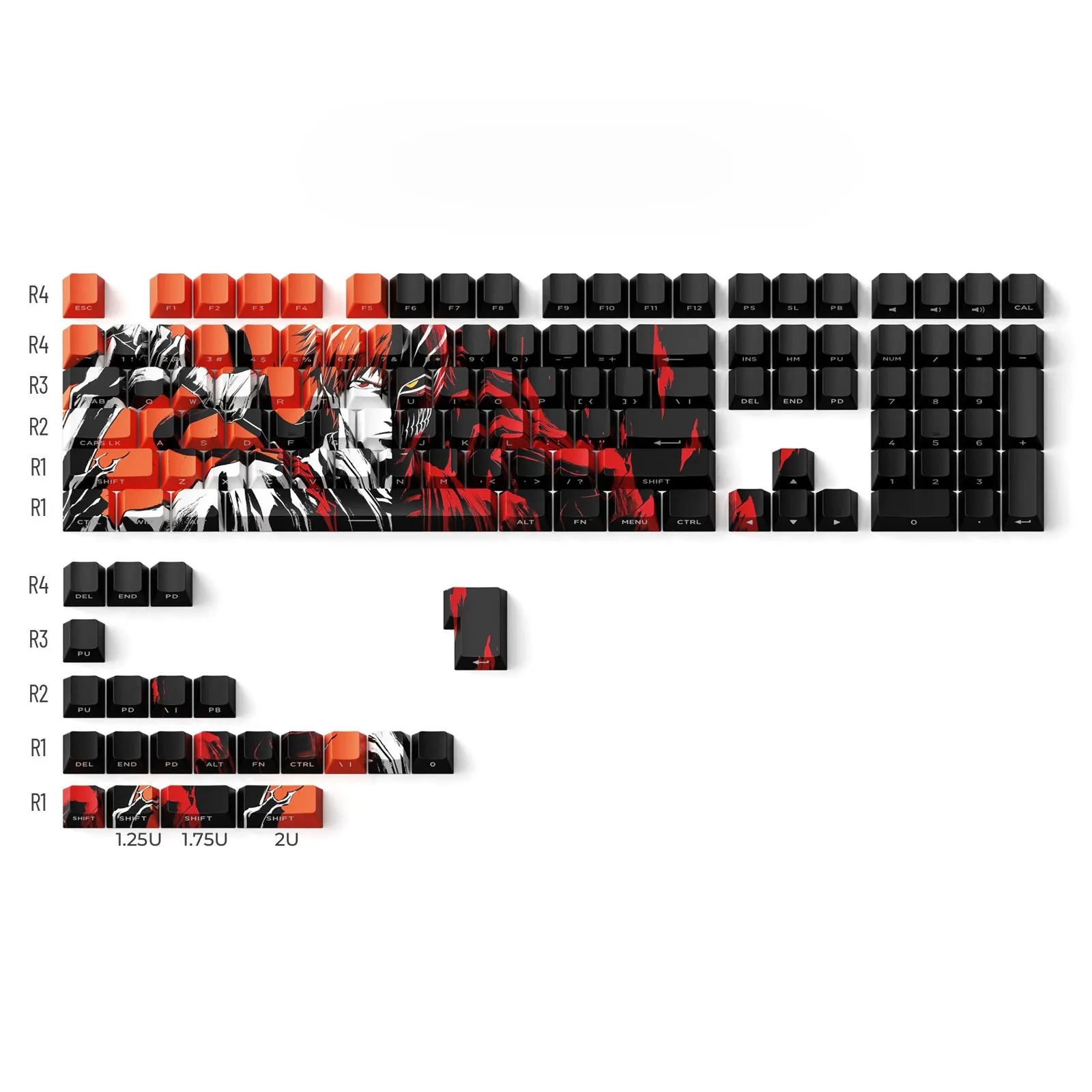 Keycap In Lega Di Alluminio Anime BLEACH Kurosaki Ichigo, Per Tastiere Meccaniche Cherry MX