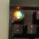 dragon-slaying-war-god-logo-keycap-cover