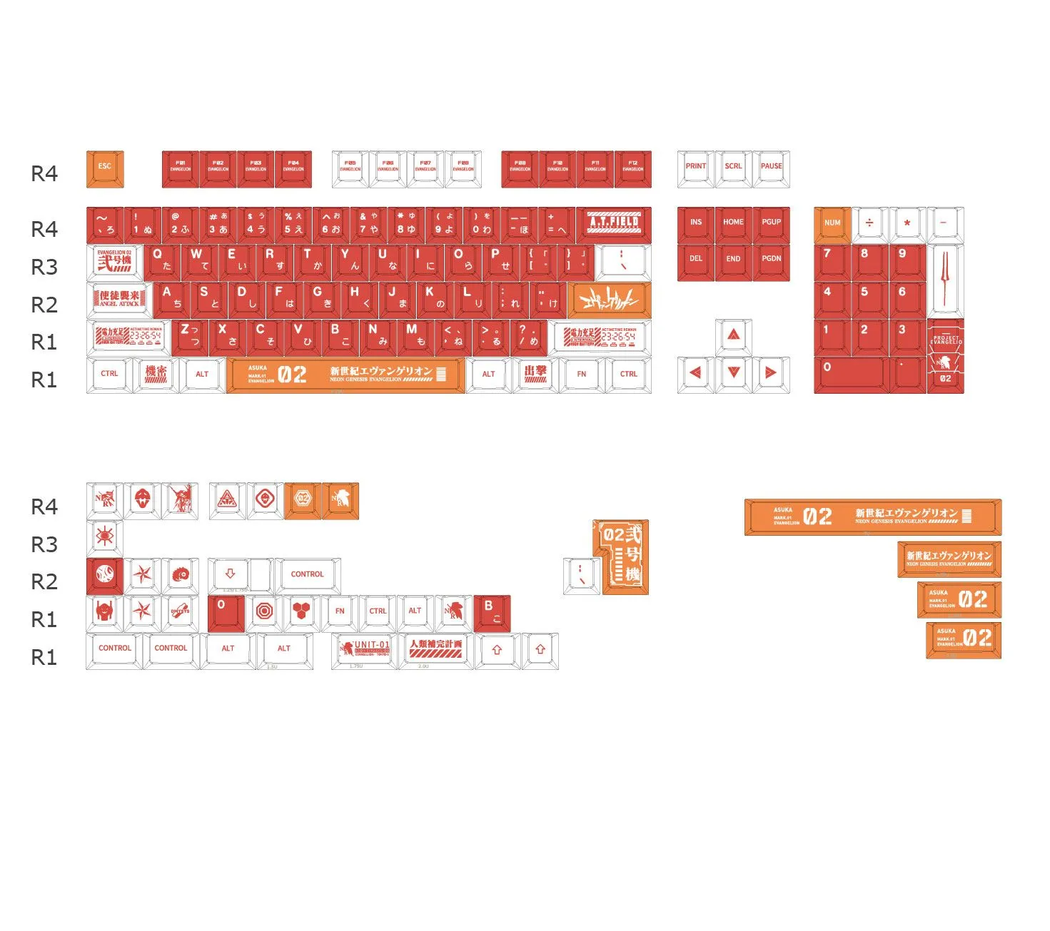 evangelion-unit-02-oem-keycap-set-japan
