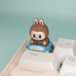 labubu-blue-car-keycap-side