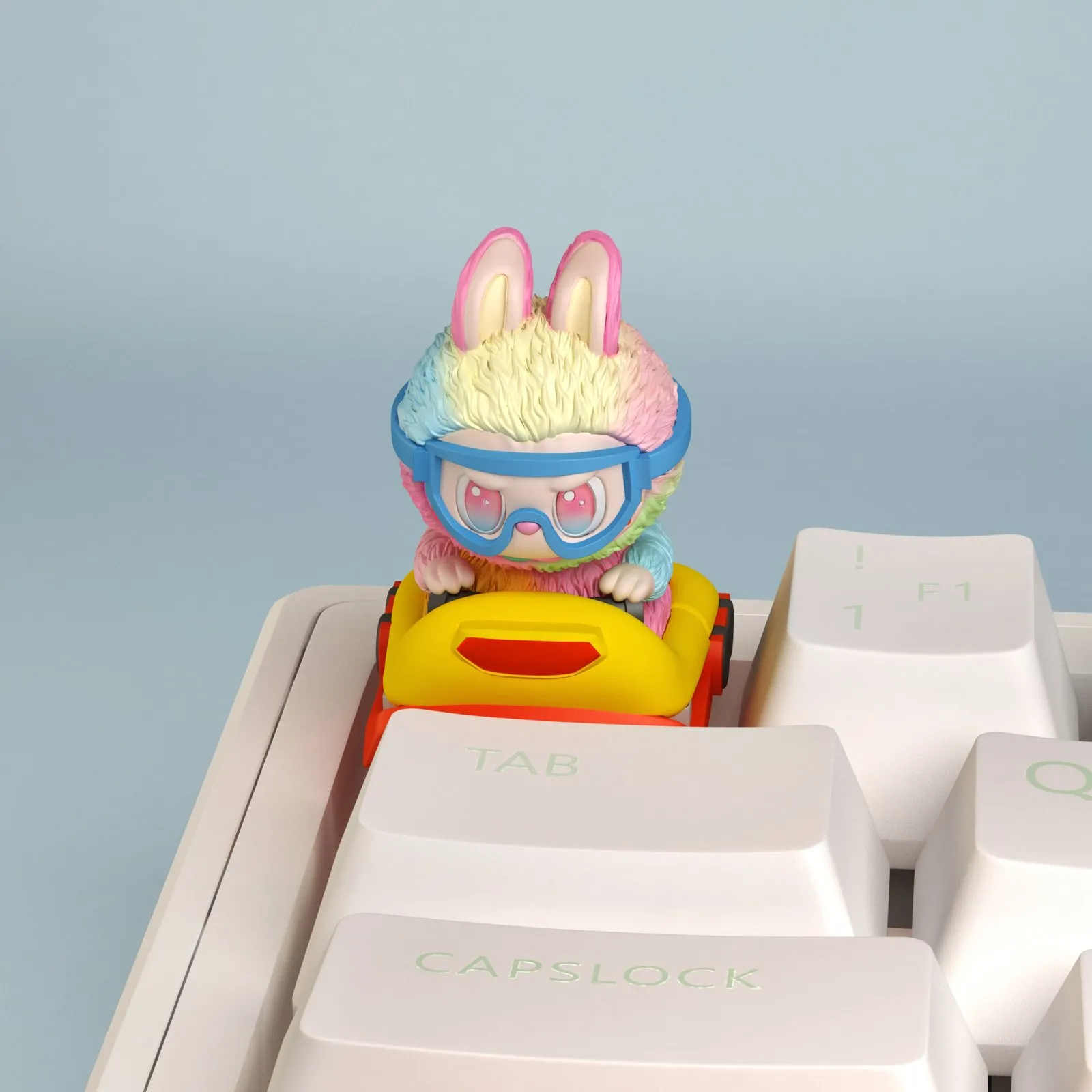 labubu-yellow-car-2-0-keycaps-front