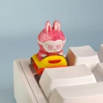 abubu-yellow-car-2-0-keycaps-rosepink