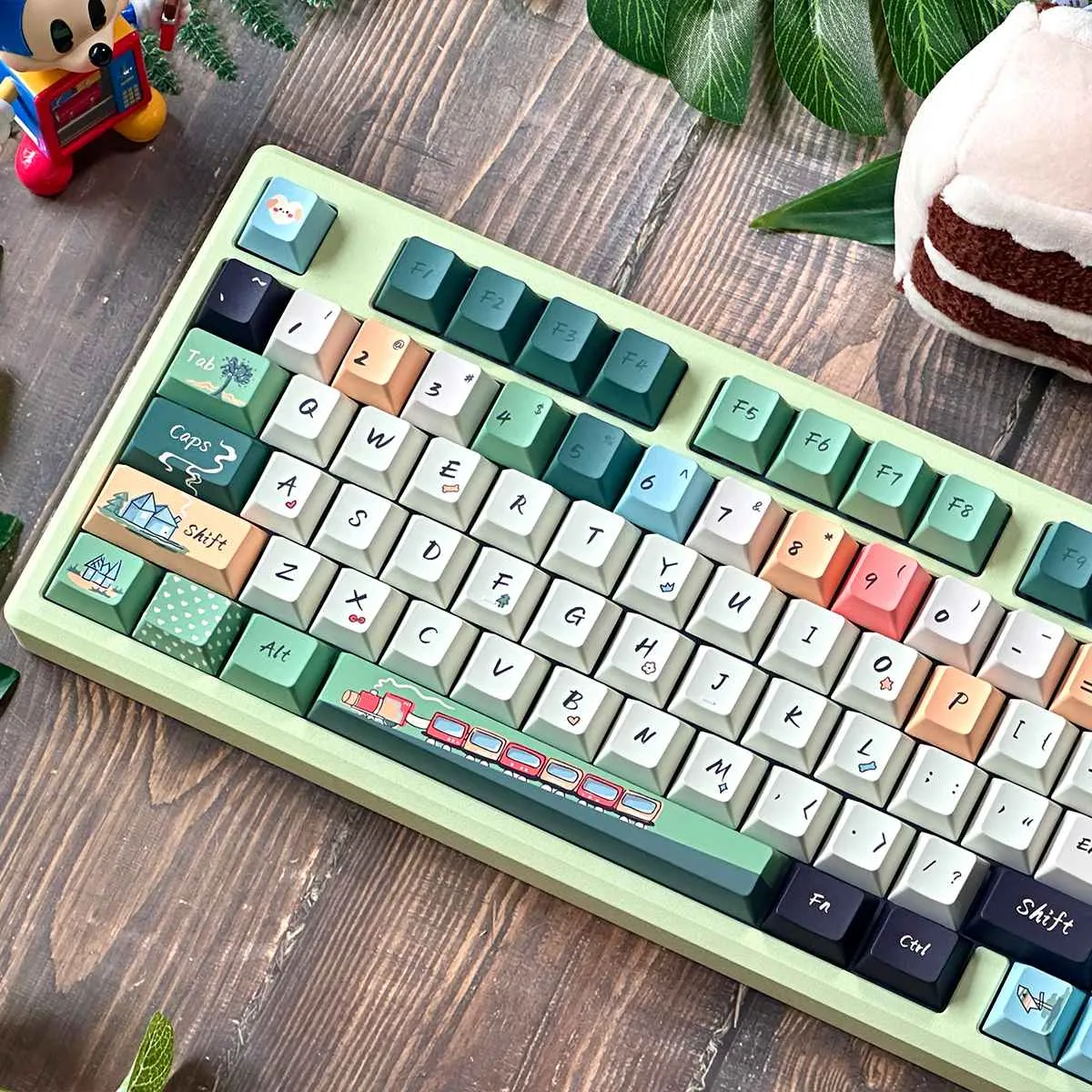 spring-outing-dog-oem-keycap-set-side