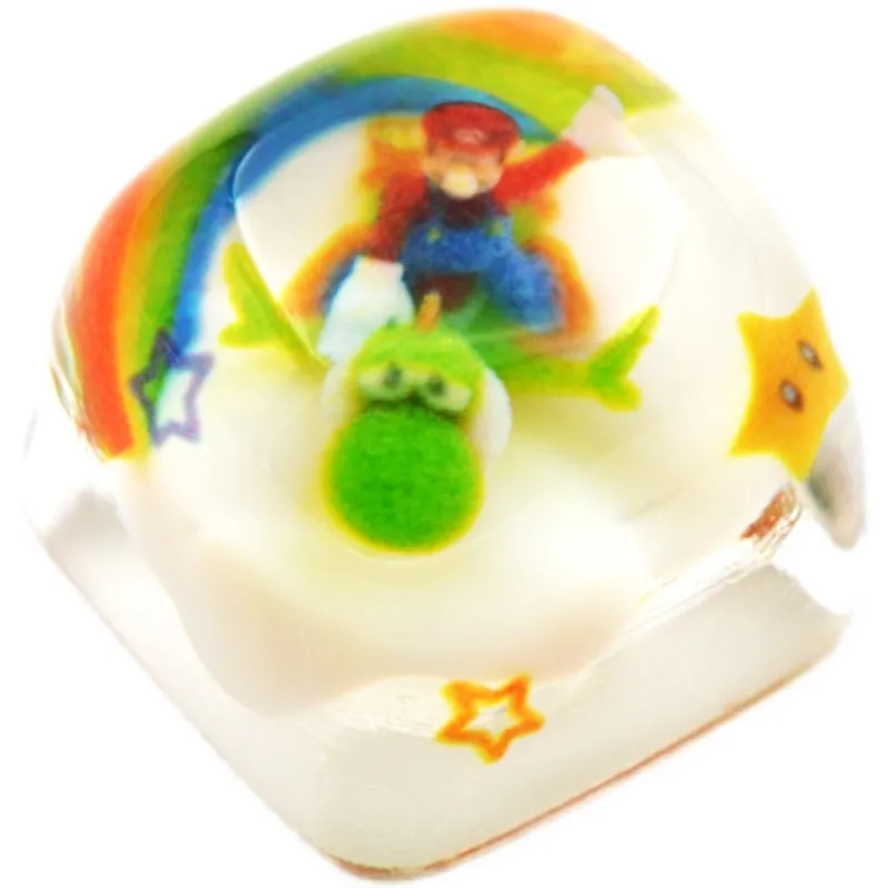 super-mario-mario-yoshi-transparent-keycap-cover