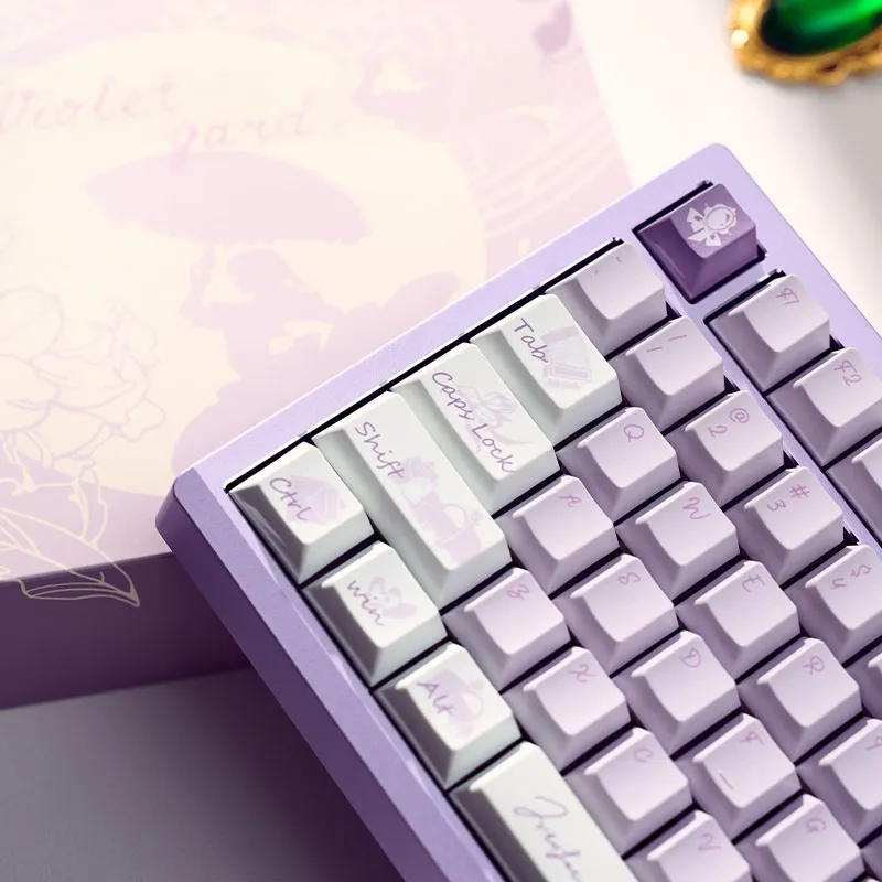 violet-garden-themed-oem-keycap-set-side