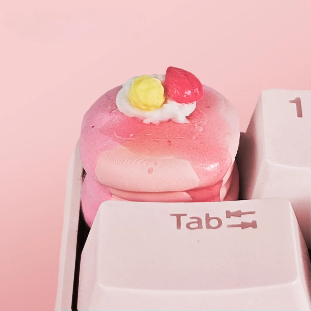 adorable-strawberry-pancake-keycap-cover