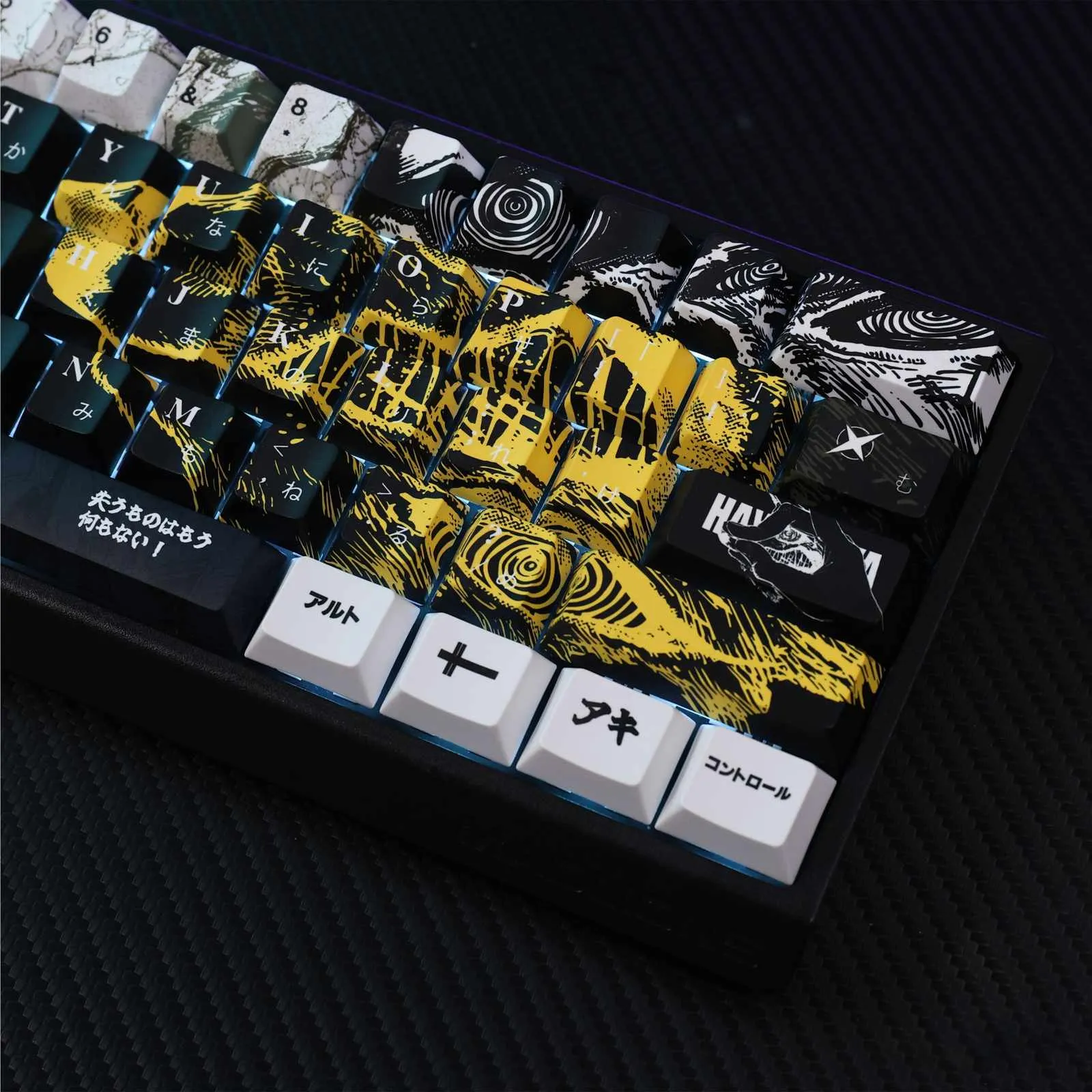 chainsawman-aki-hayakawa-oem-keycap-set-side