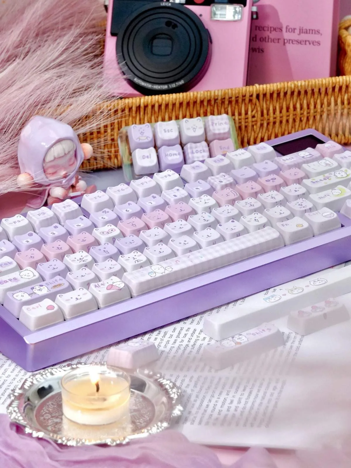 chiikawa-joke-bear-mao-keycap-set-side