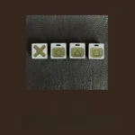 gaming-cube-series-keycaps-silver-green-set