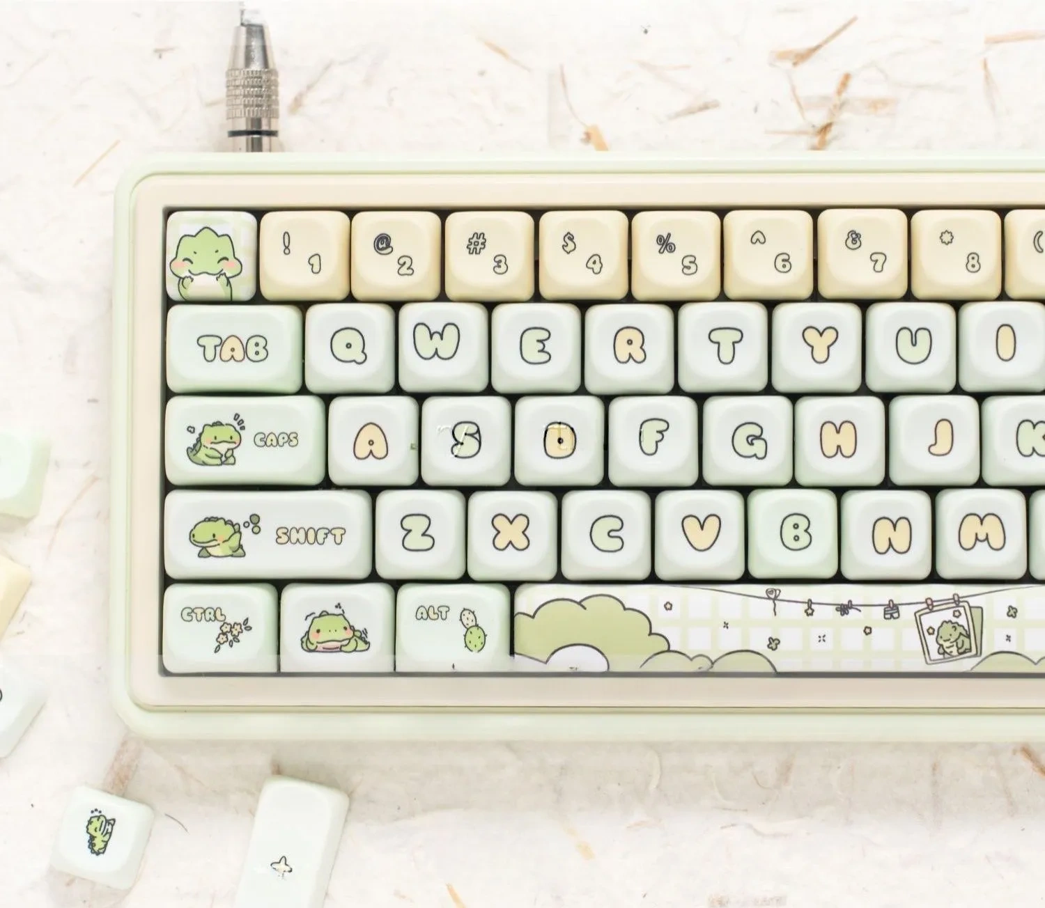 little-dinosaur-xda-keycap-set-front