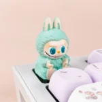 sitting-labubu-keycaps-green