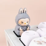 sitting-labubu-keycaps-grey
