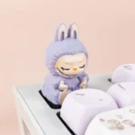 sitting-labubu-keycaps-purple