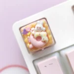 adorable-rabbit-doughnut-keycap-cover