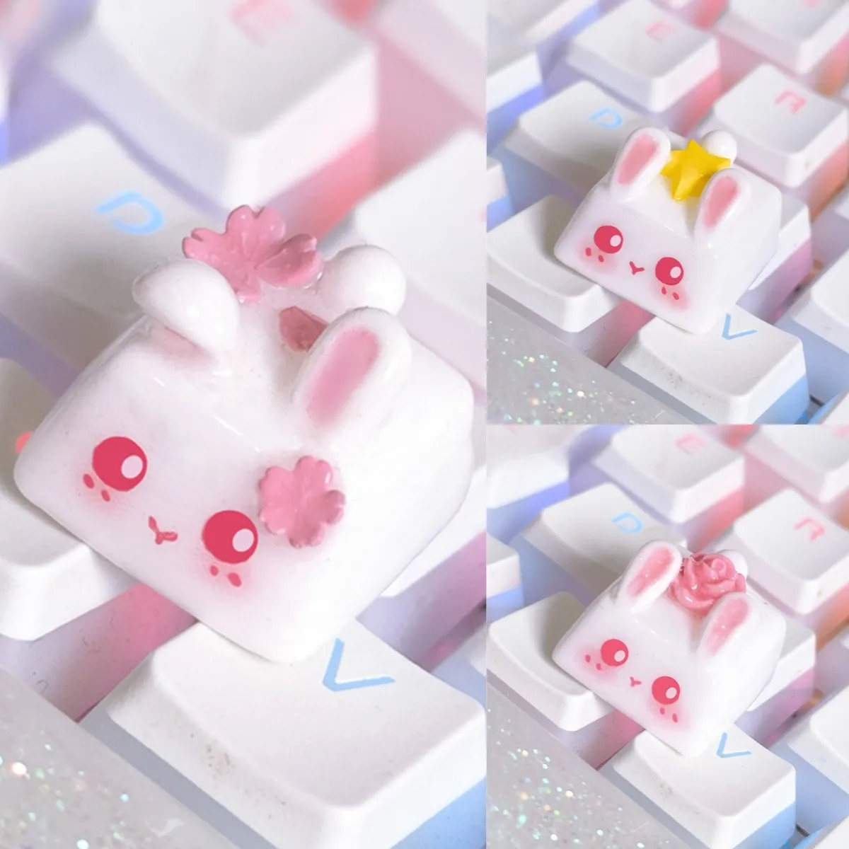 adorable-rabbit-series-keycaps-cover