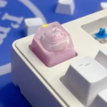 adorable-sequins-series-transparent-keycaps-cat