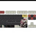 black-mutsumiwakaba-oem-keycapset-mechanical-keyboard-upfront