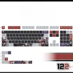 black-sakikotogawa-oem-keycapset-mechanical-keyboard-front