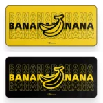 black-yellow-banana-themed-desk-mats-cover