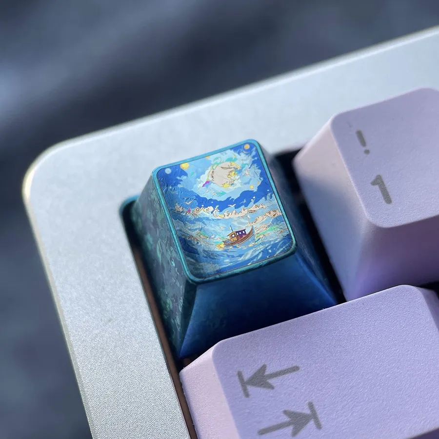 blue-ocean-series-keycap-side