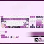 bluearchive-sorasakihina-oem-keycapset-mechanical-keyboard-opaque