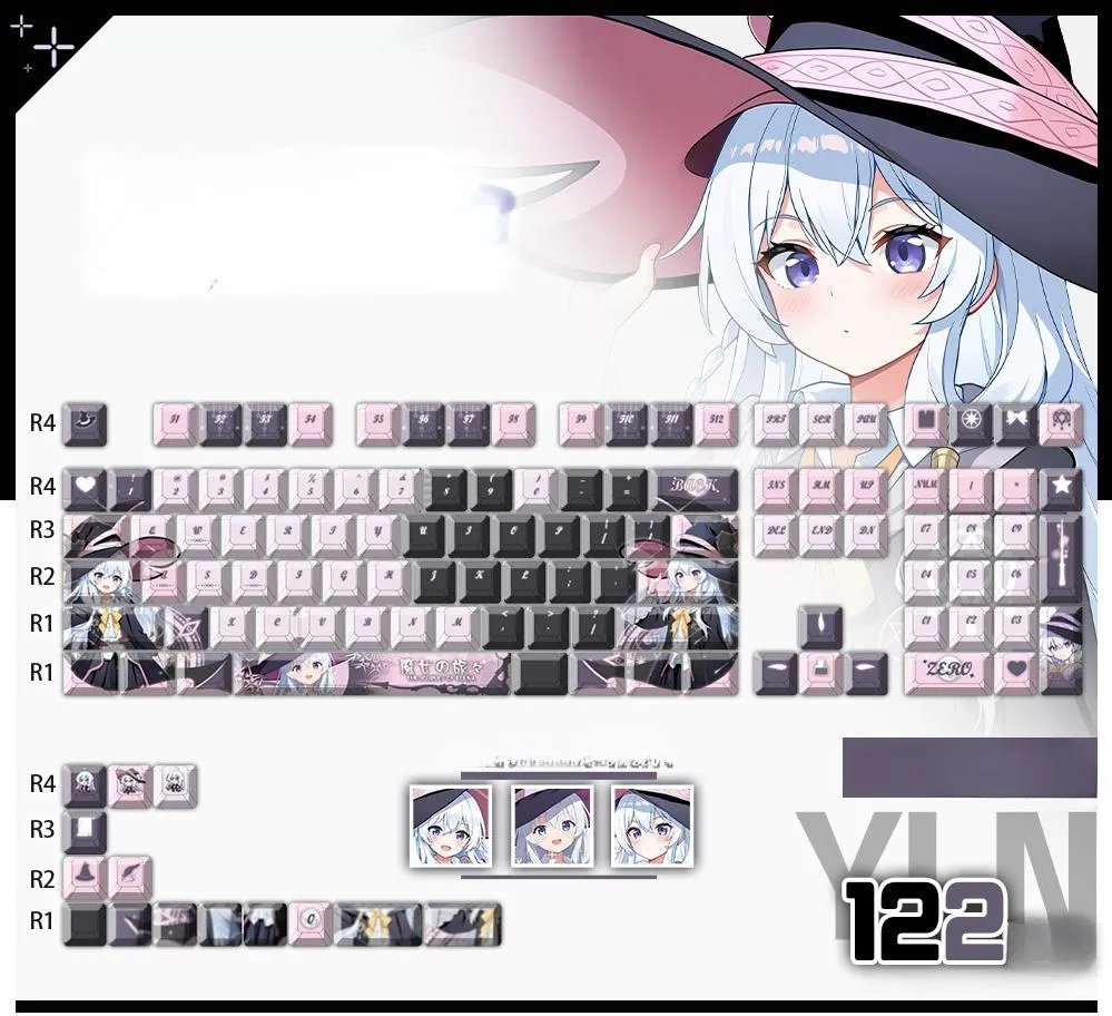 elaina-oem-keycap-set-mechanical-keyboard-cover
