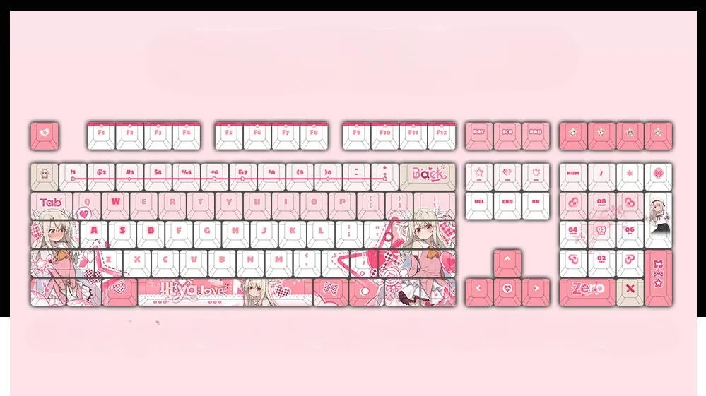 illyasvielvoneinzbern-oem-keycap-set-mechanical-keyboard-upfront