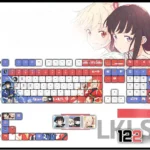 lycorisrecoil-characters oem-keycapset-mechanical-keyboard-cover