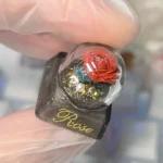 red-pink-rose-keycaps-side
