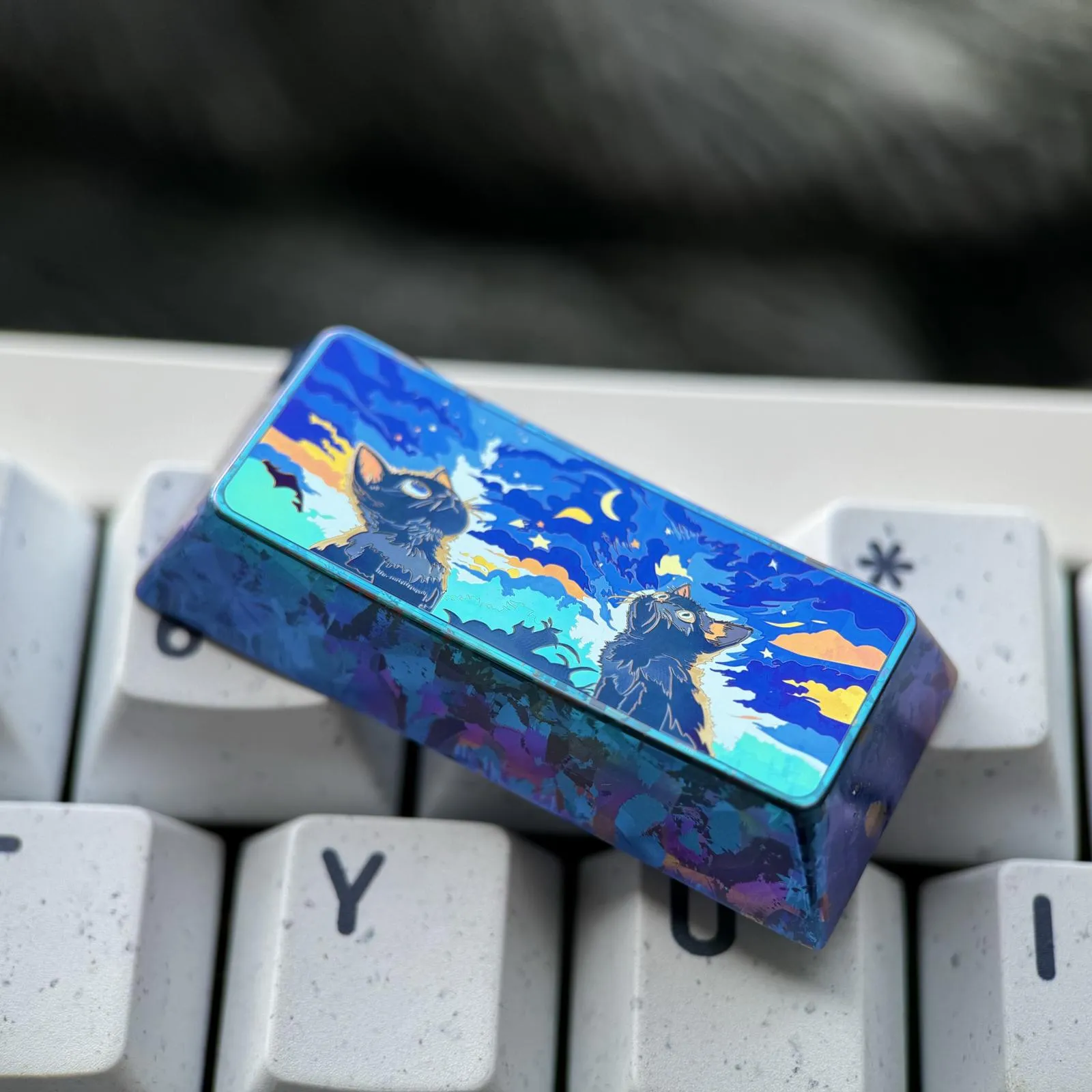 starry-night-cat-series-keycaps-side