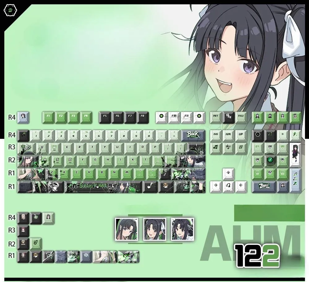 subaruawa-oem-keycap-set-mechanical-keyboard-cover