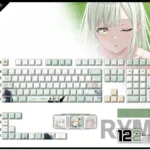 white-mutsumiwakaba-oem-keycapset-mechanical-keyboard-cover