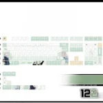 white-mutsumiwakaba-oem-keycapset-mechanical-keyboard-side