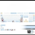 white-sakikotogawa-oem-keycapset-mechanical-keyboard-opaque