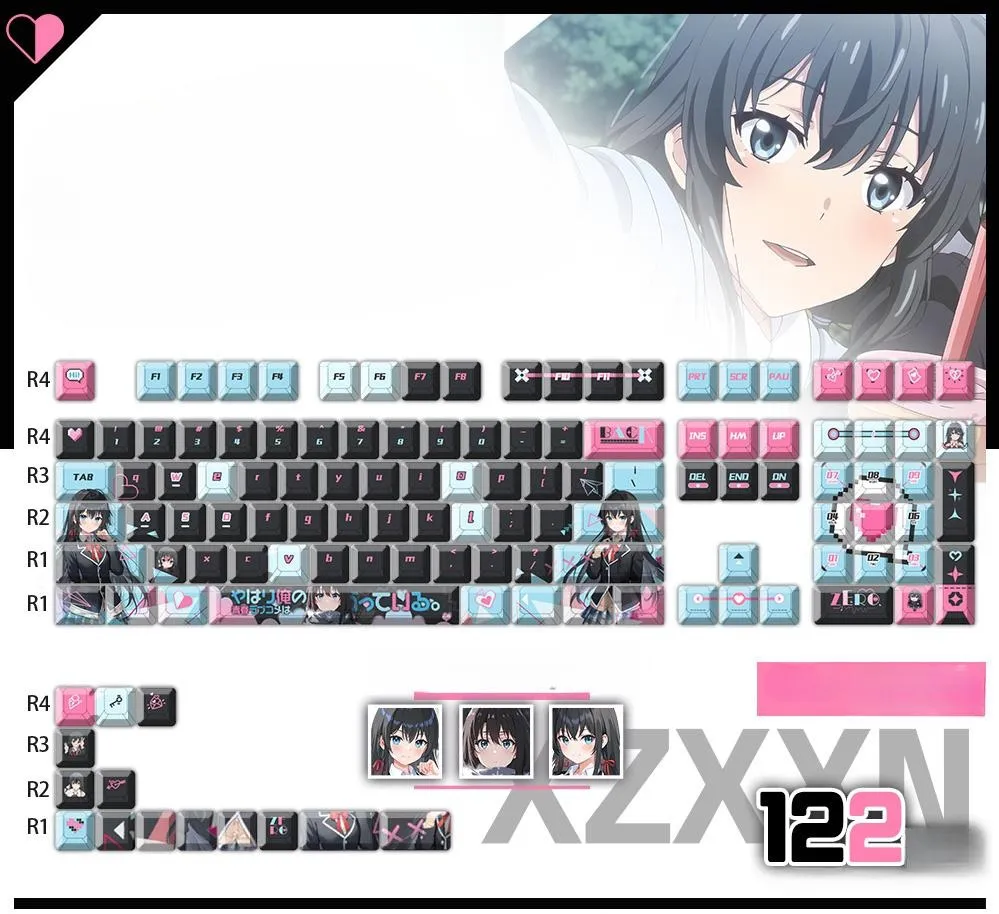 yukinoyukinoshita-oem-keycap-set-mechanical-keyboard-cover